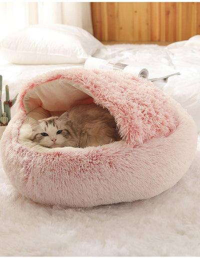 Wolke 7 Katzenbett – flauschiges Rundbett für Katzen in mehreren Farbvarianten