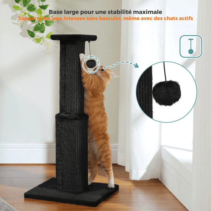 JADE™ — Pflanzlich inspiriertes Kratzsäulen-Totem für Katzen mit interaktivem Ball