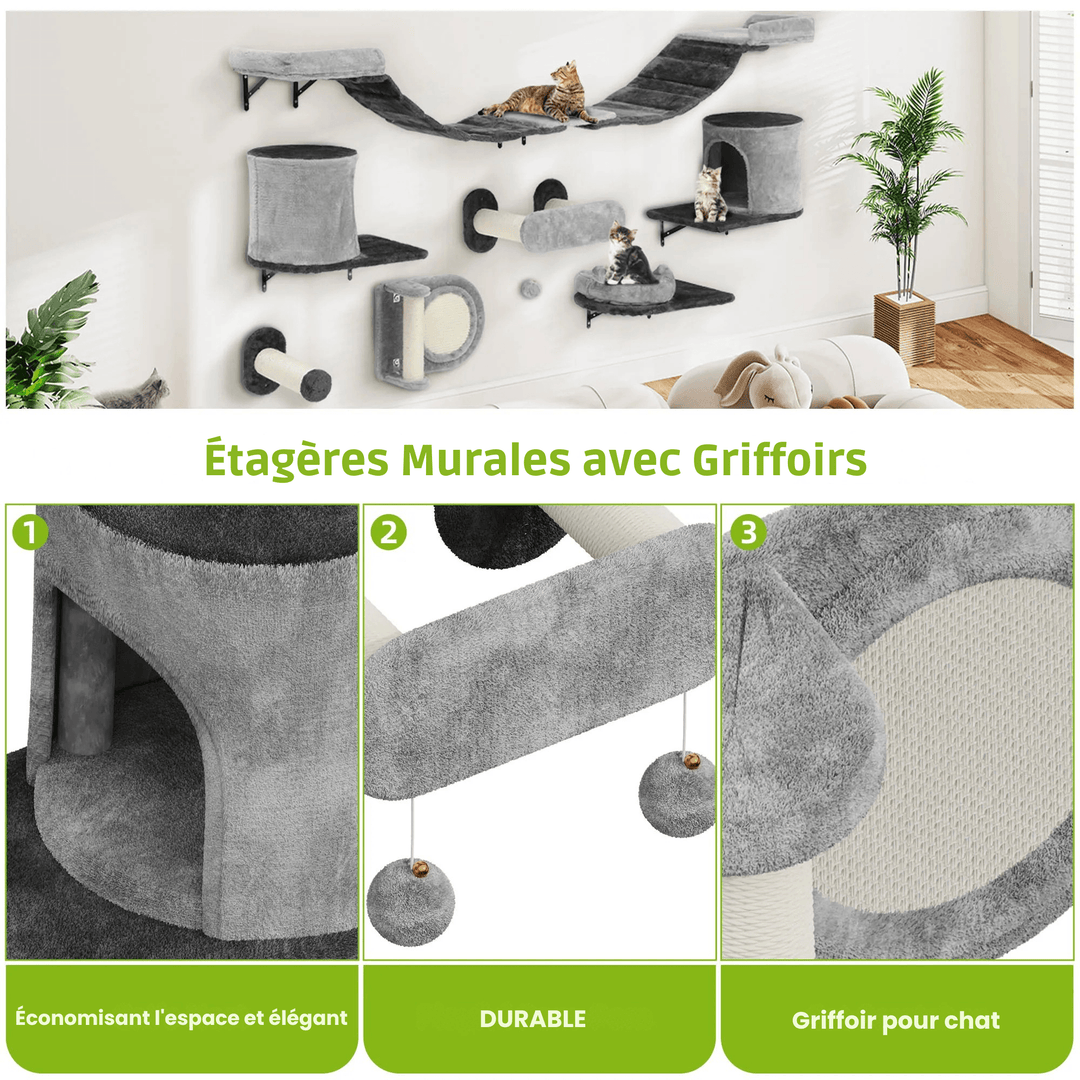 OASIS™ — Wand-Kletterwand für Katzen mit Komfort & Ruhe | Premium Wandmodule