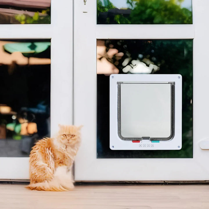 KATZELIEBE™ Magnetische Katzenklappe – Zugluftdicht & ideal für Türen & Fenster