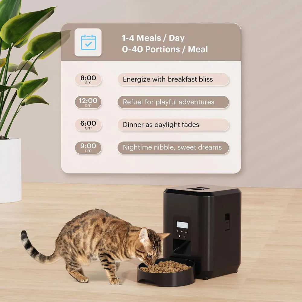 Automatischer Futterspender für Katzen & Hunde