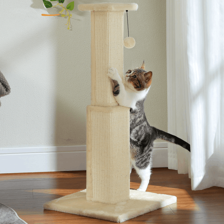 JADE™ — Pflanzlich inspiriertes Kratzsäulen-Totem für Katzen mit interaktivem Ball