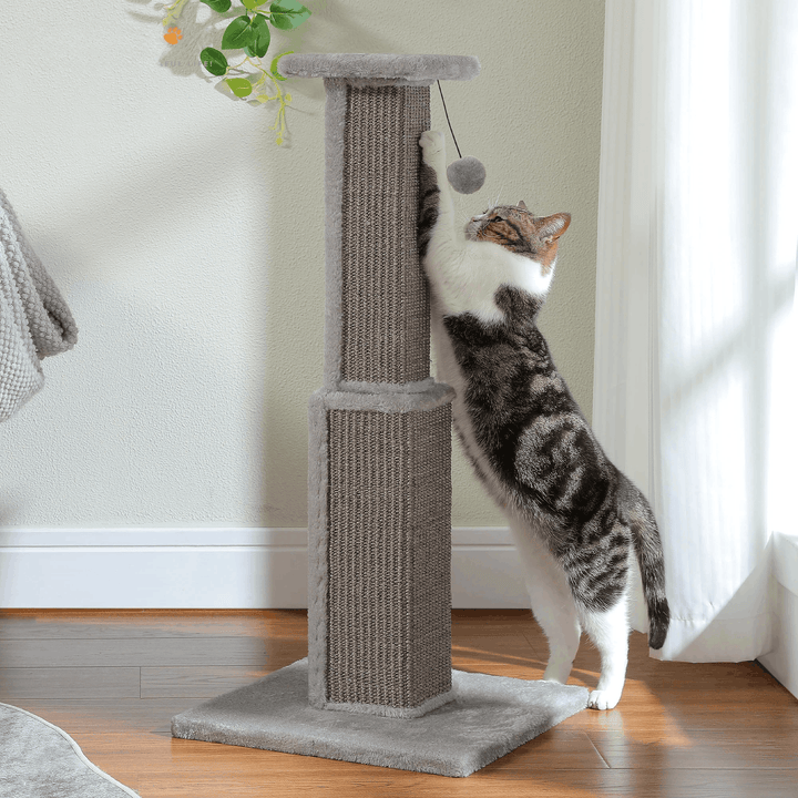 JADE™ — Pflanzlich inspiriertes Kratzsäulen-Totem für Katzen mit interaktivem Ball