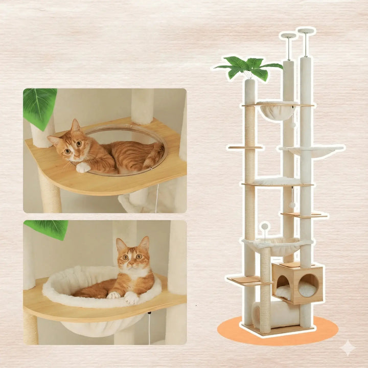 VÉGA™ — Katzenbaum mit Boden-Decken-Spannsystem