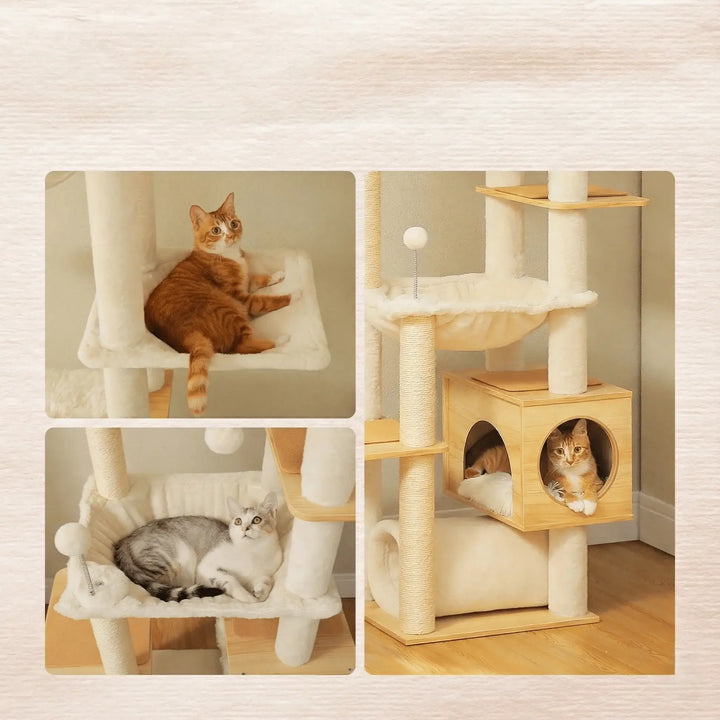 VÉGA™ — Katzenbaum mit Boden-Decken-Spannsystem