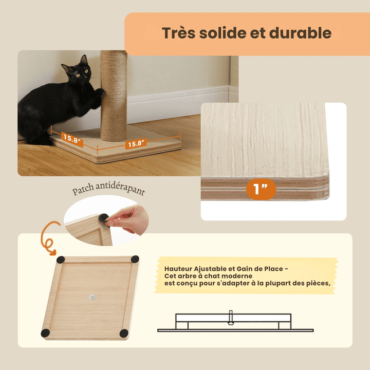 ALTITUDE™ — Minimalistischer Katzenbaum mit Boden-Decken-Spannsystem