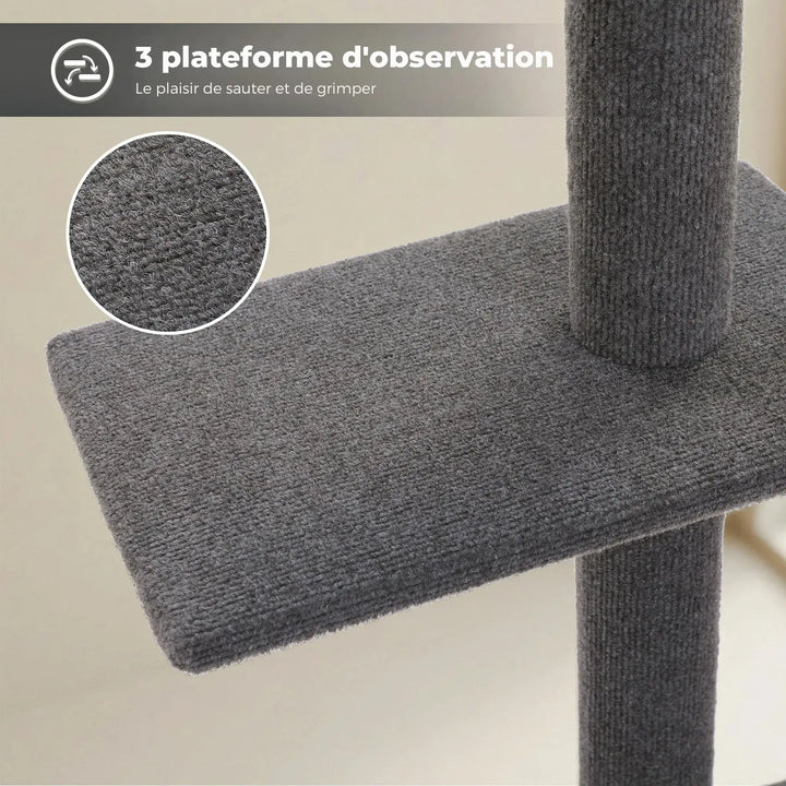 ZÉNITH™ — XXL Katzenbaum Boden-Decke, ultra stabil & langlebig im Design