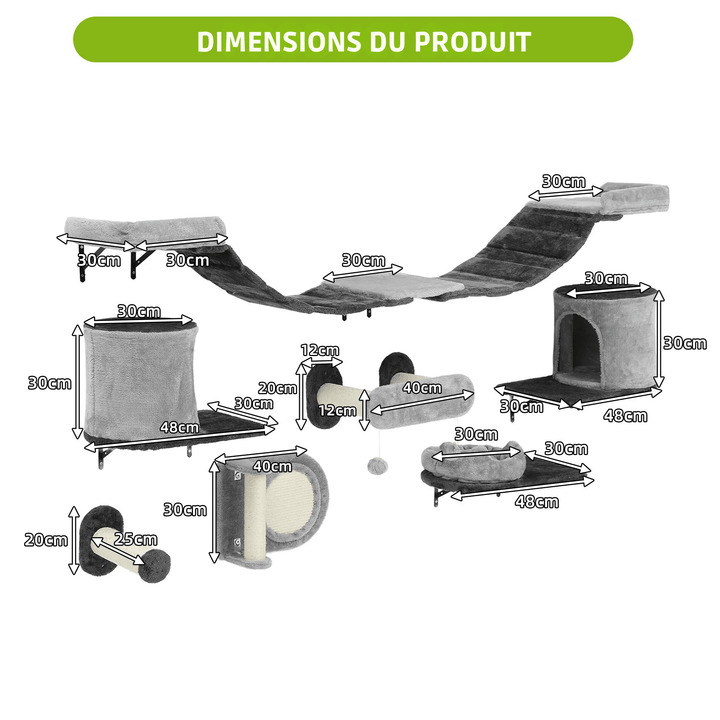 OASIS™ — Wand-Kletterwand für Katzen mit Komfort & Ruhe | Premium Wandmodule