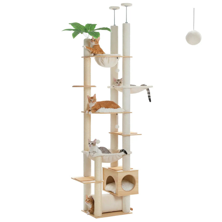VÉGA™ — Katzenbaum mit Boden-Decken-Spannsystem