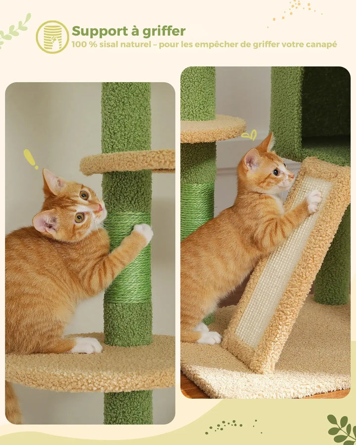 ZÉNITH™ — Katzenbaum Boden-Decke, mehrstöckiges Design & ultra stabil