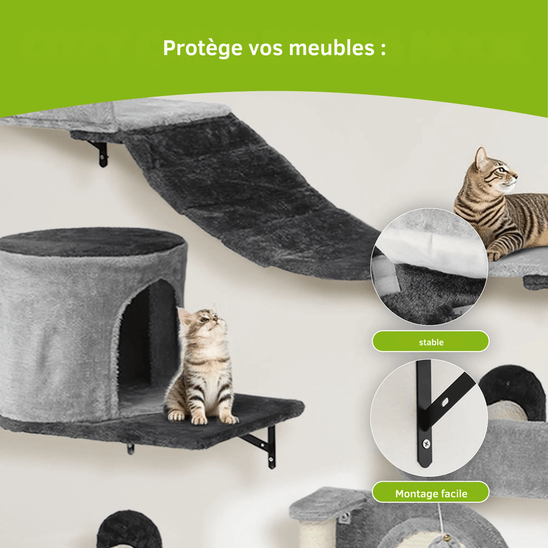 OASIS™ — Wand-Kletterwand für Katzen mit Komfort & Ruhe | Premium Wandmodule