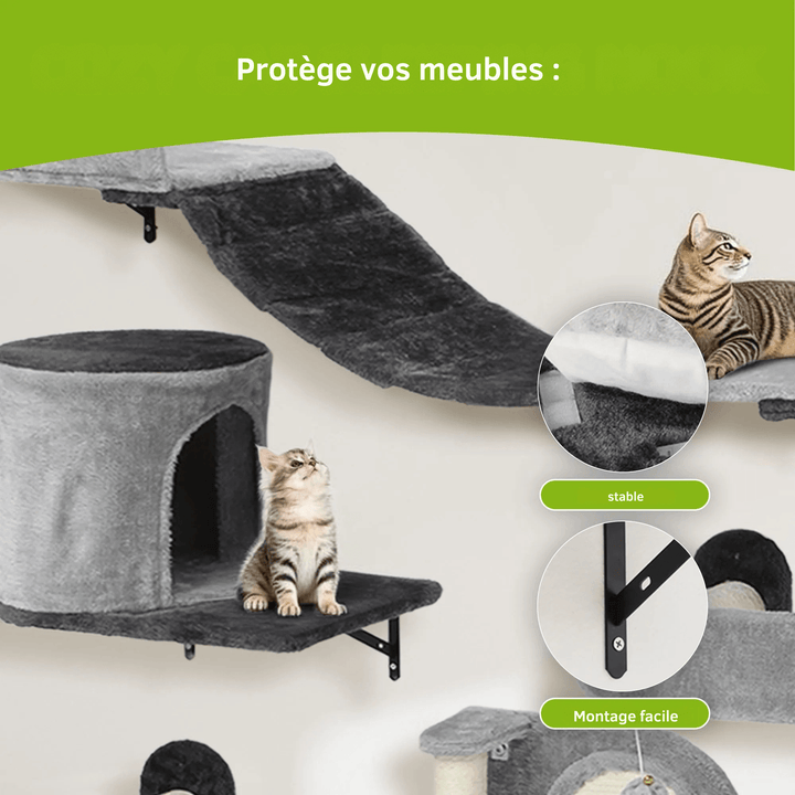 OASIS™ — Wand-Kletterwand für Katzen mit Komfort & Ruhe | Premium Wandmodule