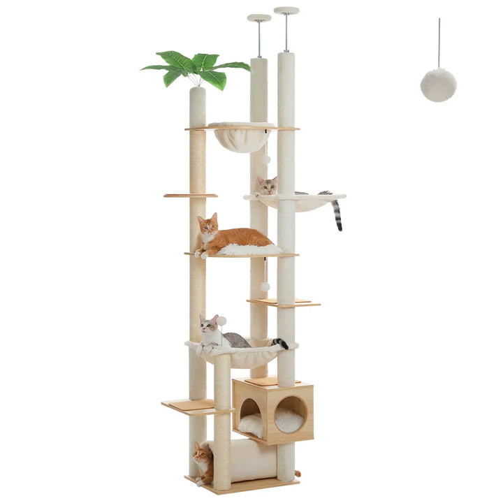 VÉGA™ — Katzenbaum mit Boden-Decken-Spannsystem