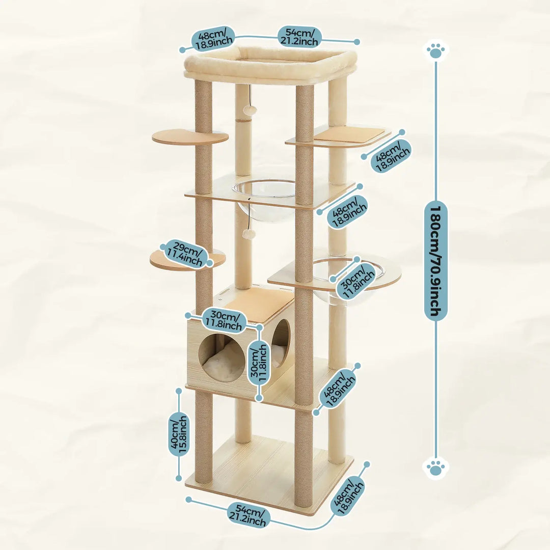 MANOIR™ — XXL Katzenbaum mit mehreren Ebenen