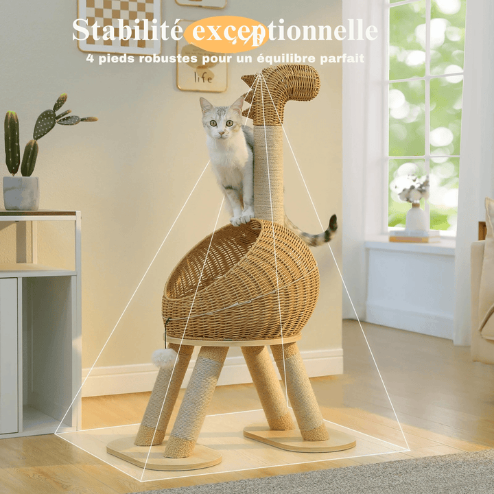 SAFARI™ — Rattan Katzenbaum Luxus – maximaler Komfort & hohe Stabilität
