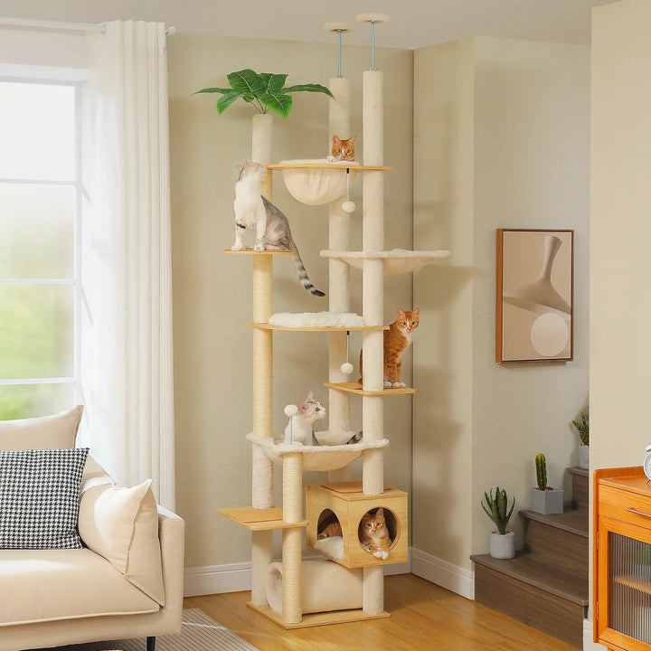 VÉGA™ — Katzenbaum mit Boden-Decken-Spannsystem