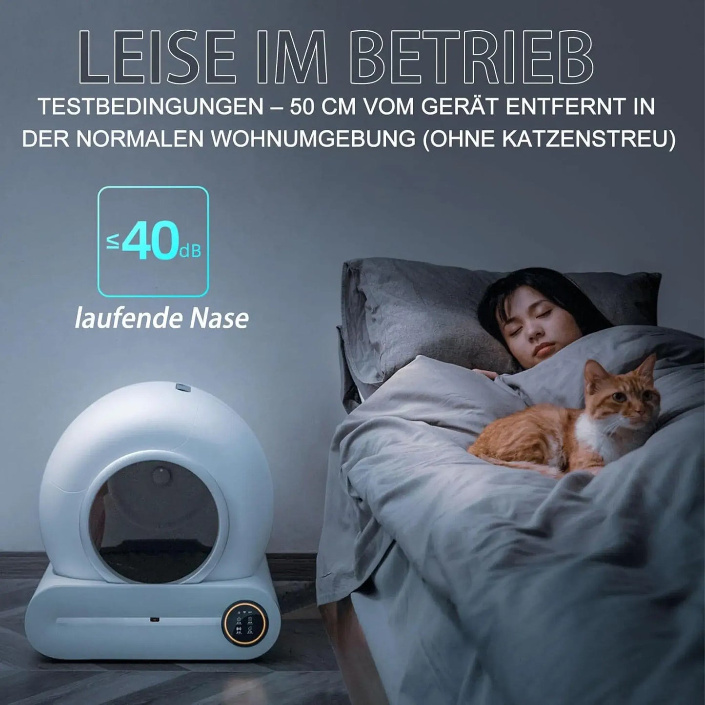 Automatisches Katzenklo mit modernem Design – selbstreinigend & geruchslos