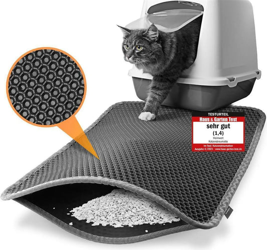 Katzenklo Matte in Wabenstruktur – fängt Streu zuverlässig auf