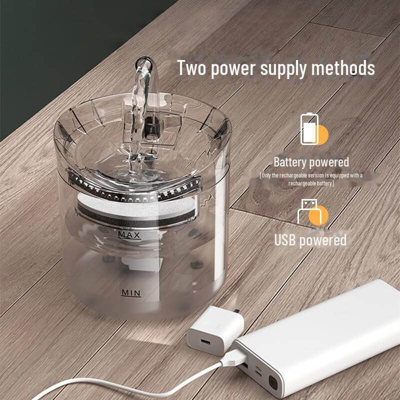 Katzenbrunnen im modernen Wohnzimmer – dekorativ und funktional für Haustiere