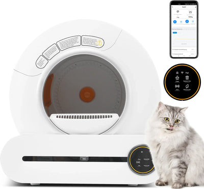 Automatisches Katzenklo mit modernem Design – selbstreinigend & geruchslos
