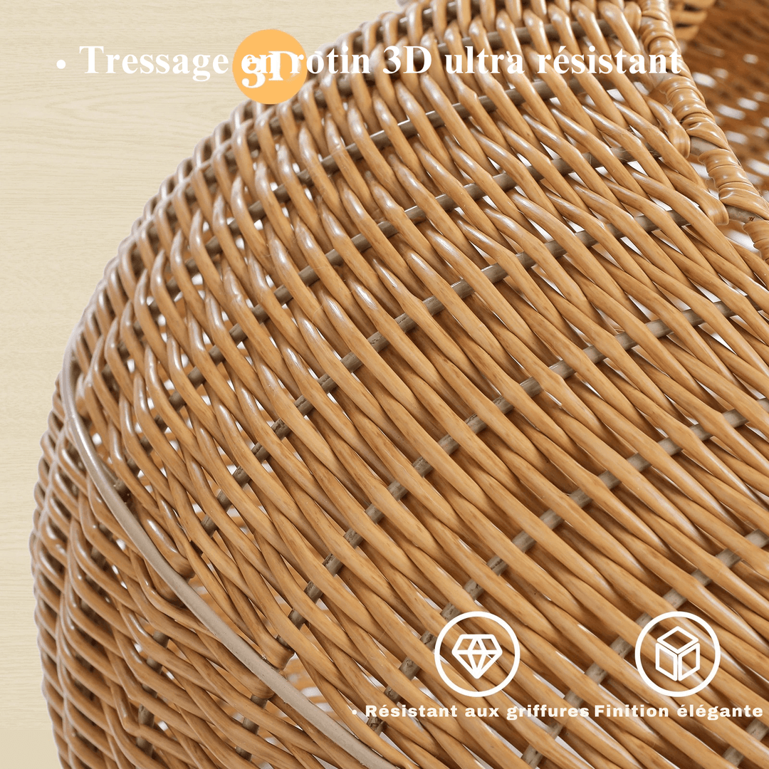 SAFARI™ — Rattan Katzenbaum Luxus – maximaler Komfort & hohe Stabilität