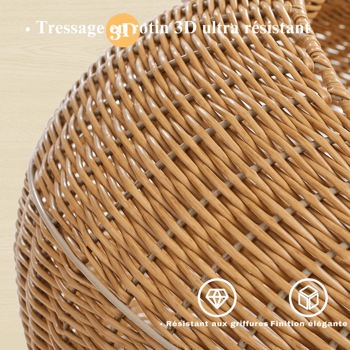 SAFARI™ — Rattan Katzenbaum Luxus – maximaler Komfort & hohe Stabilität